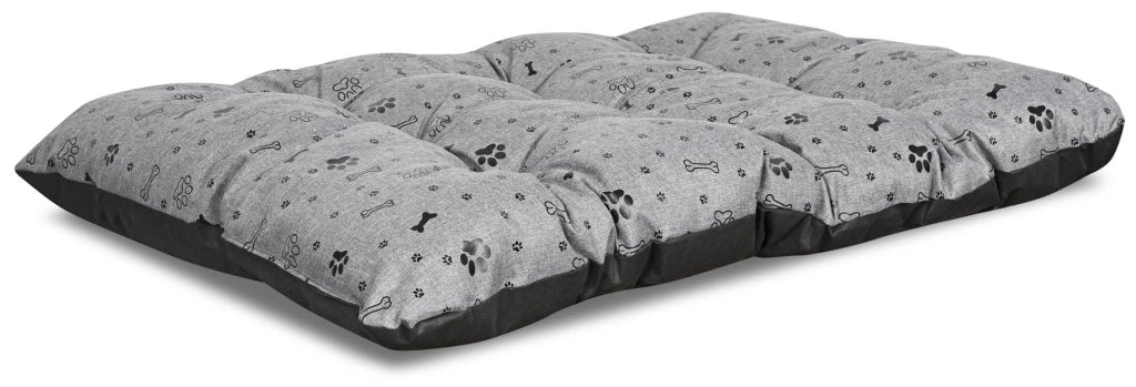 AIO FACTORY 100x70 cm PRESTIGE Letto per cani impermeabile Ossa nere