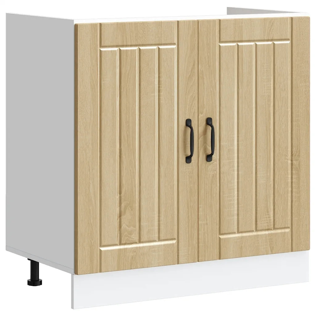 Mobile Base Lavello Lucca Rovere Sonoma in Legno Multistrato 853690