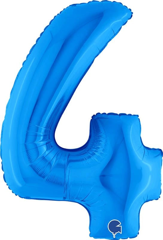 MAURY'S PALLONCINO MYLAR BLU "4" 26 POLLICI