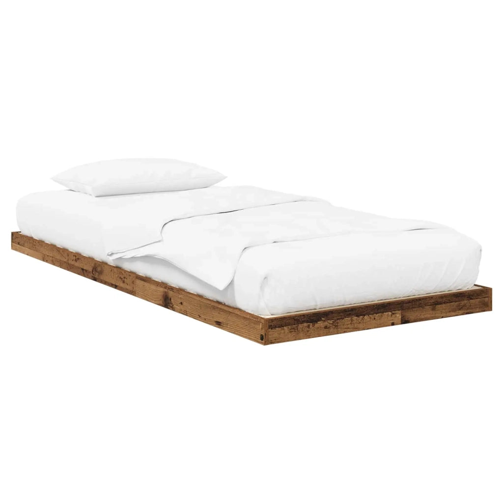Struttura letto a terra Legno vecchio 80 x 200 cm 893538