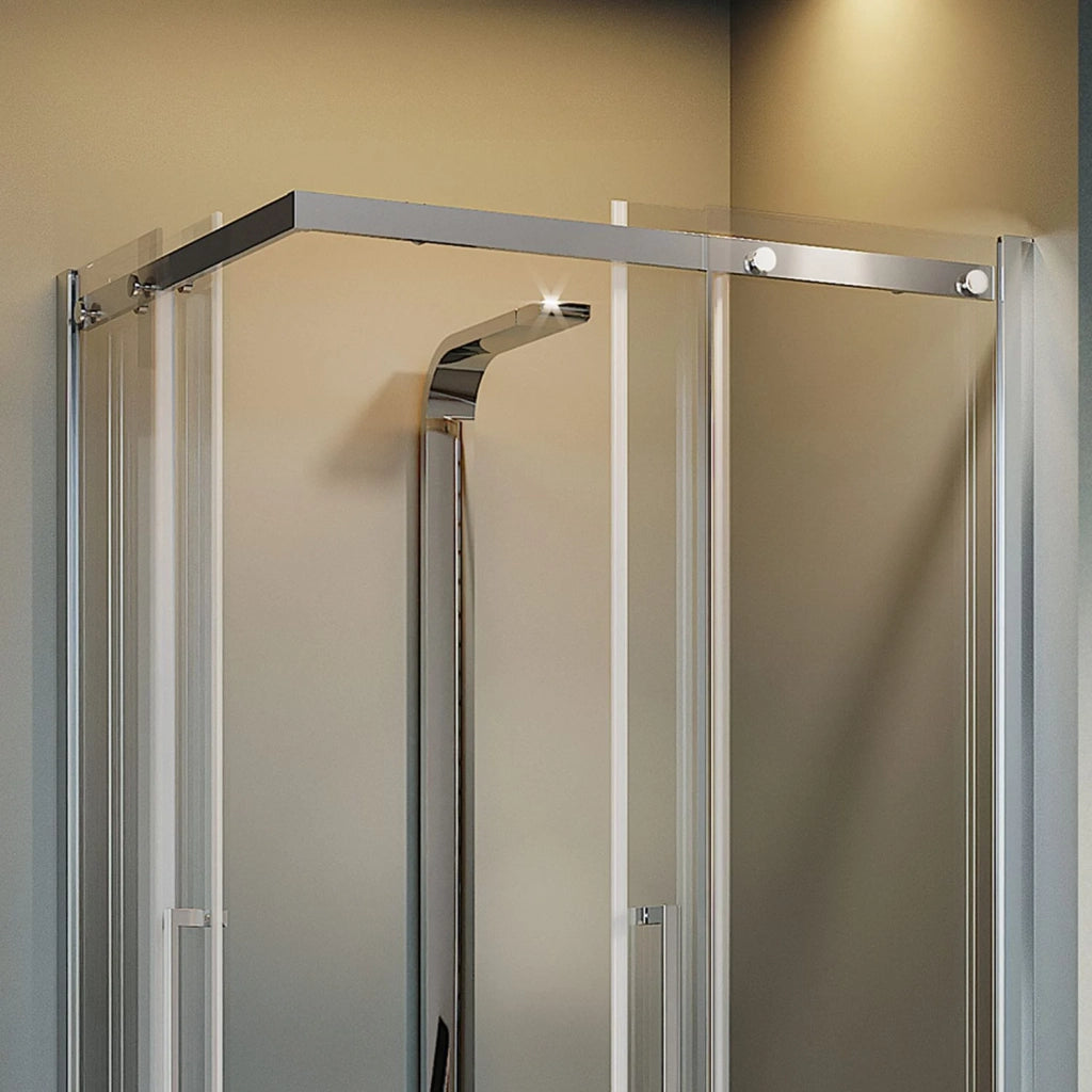 Box Doccia Rettangolare 70x100CM H200 Vetro Trasparente 8mm Destra con EasyClean mod. Prime Corner