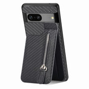 Portafoglio per iPhone 16 - Pelle PU - Chiusura Magnetica - Tessuto con Raccordo - Resistente allo Shock - Fessure per le Carte - Design Sottile - Contenitore per le Carte
