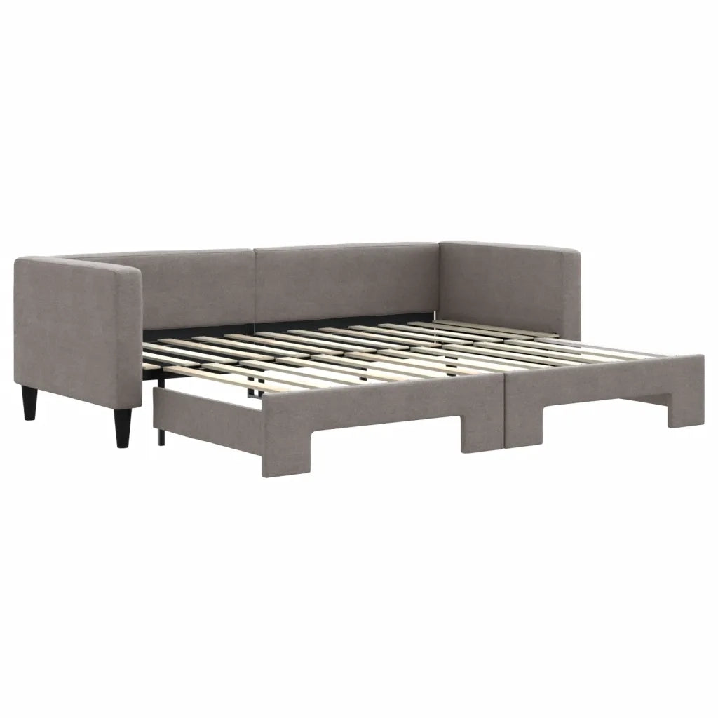 Divano letto | Sof¨¤ letto | Letto singolo Estraibile Tortora 80x200 cm Tessuto