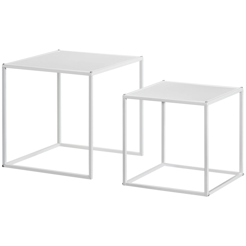 Tavolino da caff¨¨ nido ¨C zephmum ¨C bianco 35x35 40x40