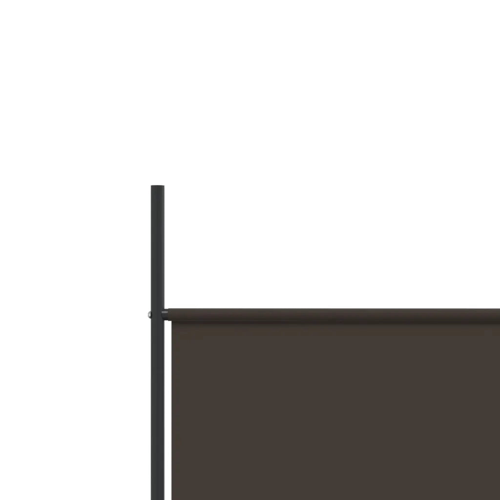 Divisorio Ambienti | Divider per stanze | Paravento a 4 Pannelli Marrone 200x200 cm in Tessuto