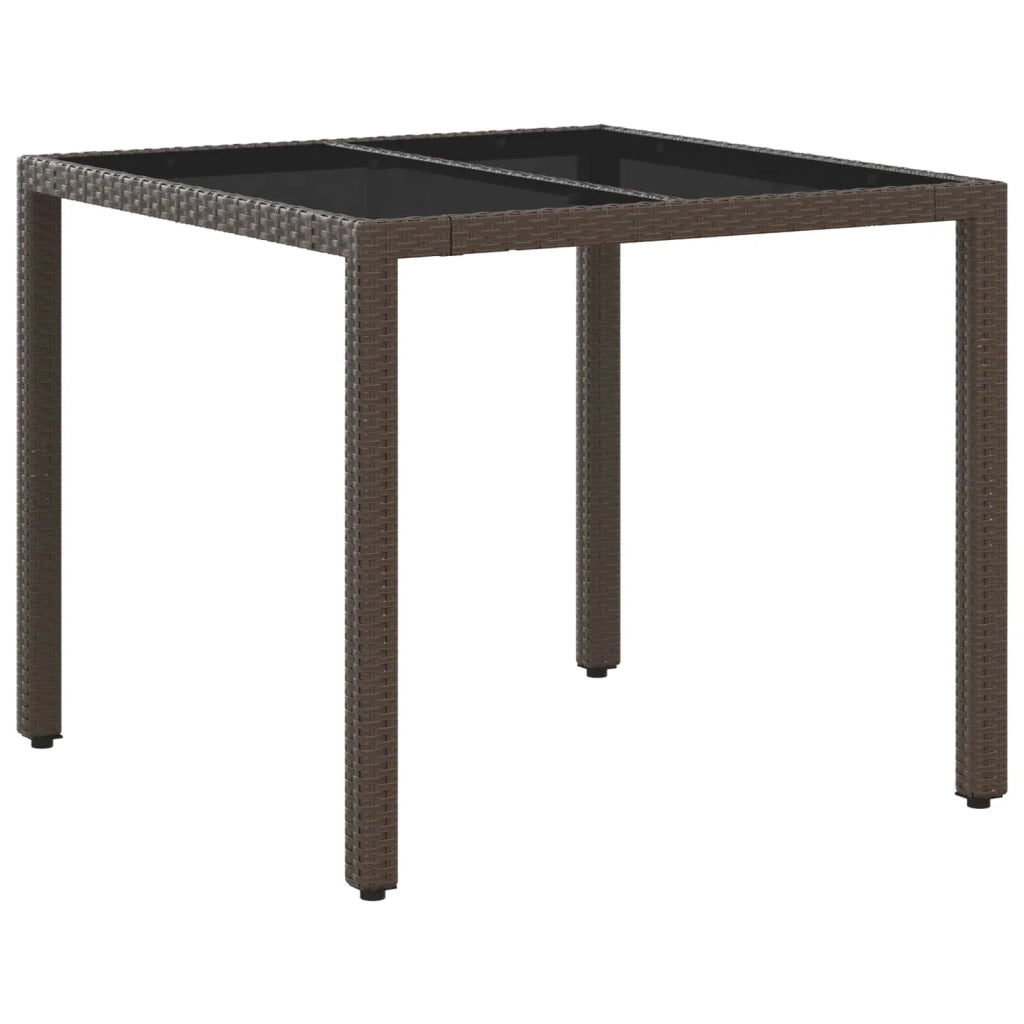 Set da pranzo per esterni 5 pz Marrone e Bianco Crema 3422311