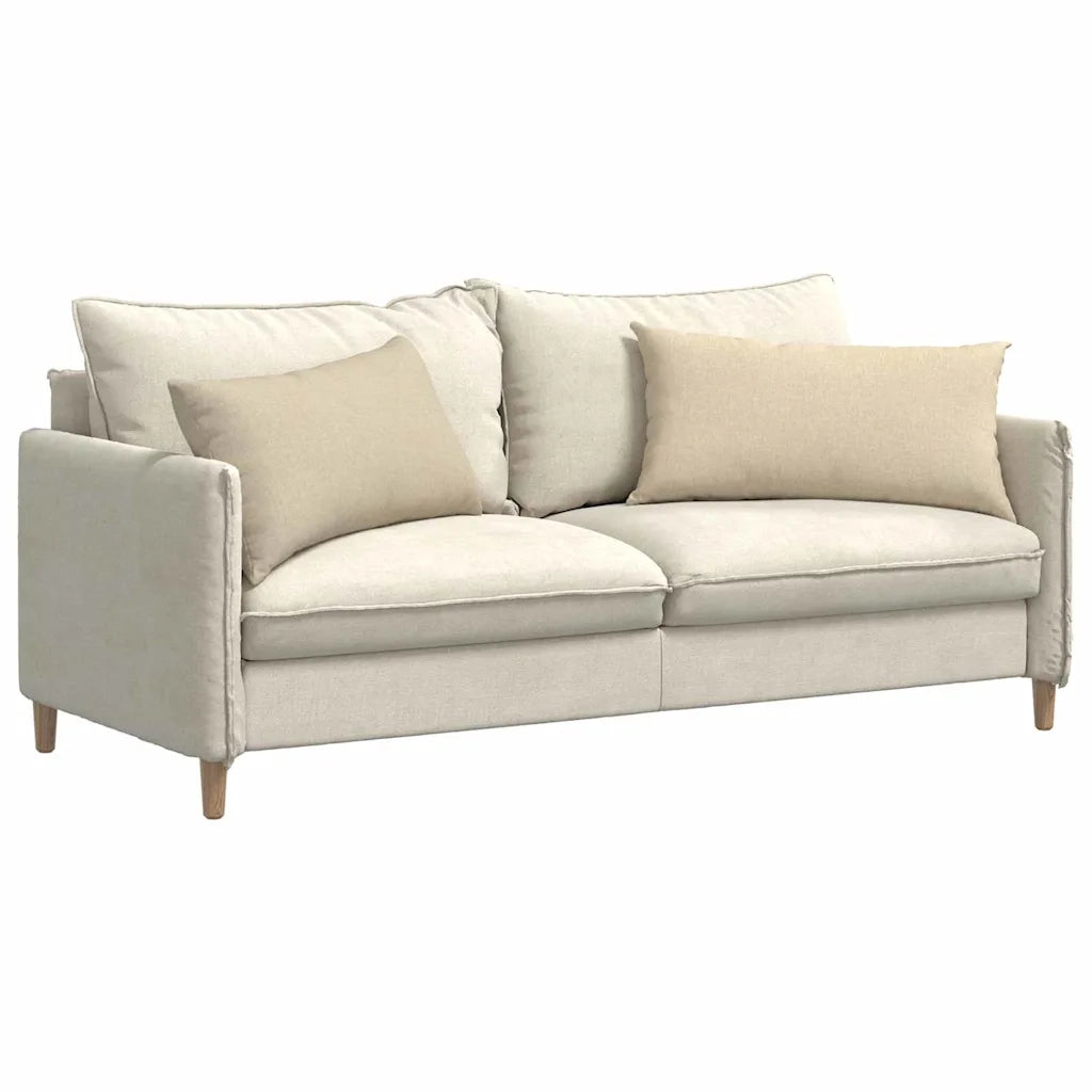 Cuscini da Divano 2 pcs Crema 80 x 40 cm Tessuto 42013703