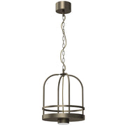 Lampada sospesa Zona industriale 1xGX53 bronzo titanio