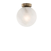 Olaf Plafoniera in ferro cromo nero 1 luce con sfera dm.20  H.23 Ø20 BL294-PL1-BRZ