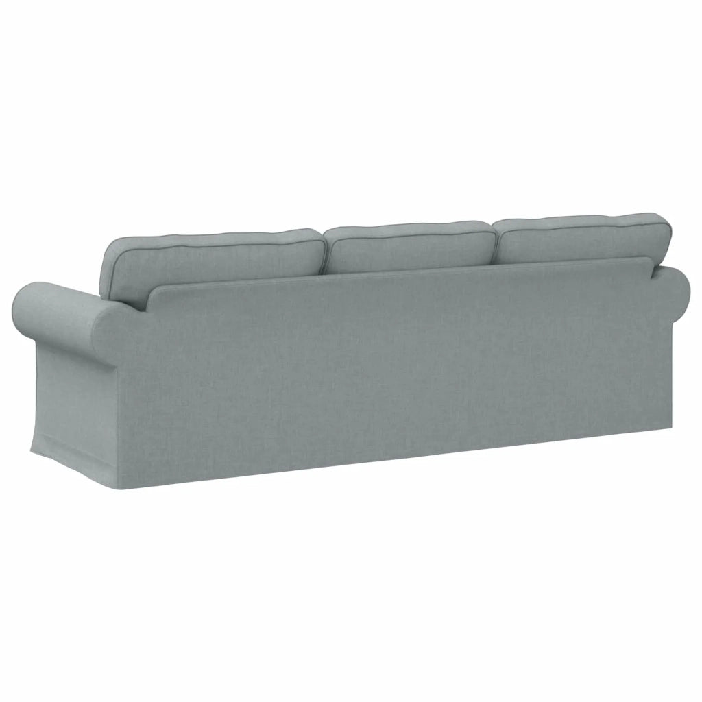Divano Grigio chiaro 245 x 82 x 80 cm Tessuto 42024320