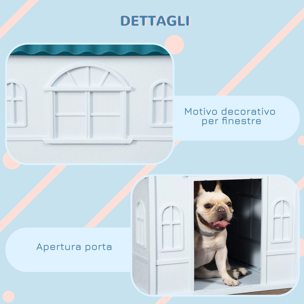 Cuccia per Cani ¨C zephmum ¨C Blu, PP Impermeabile, 65x75.7x63 cm