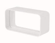 Giunto rettangolare 55x110mm bianco per cappe