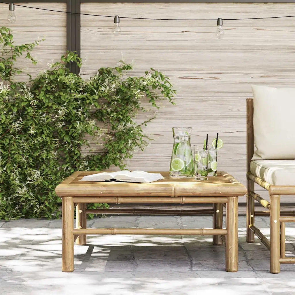 Tavolo da Giardino 65x65x30 cm in Bambù 313149