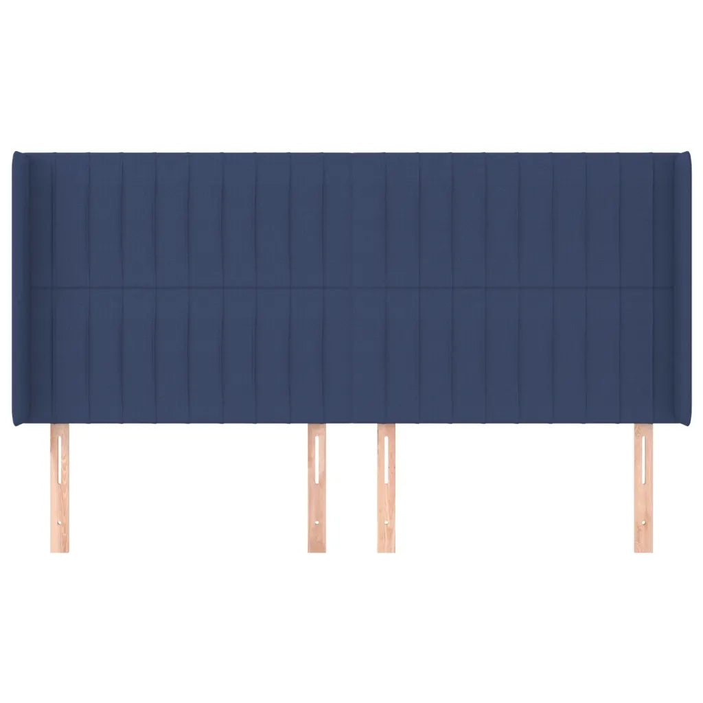 Testiera ad Orecchio Blu 163x16x118/128 cm in Tessuto 3119830