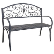 Sgabello in metallo grigio 123x53x91h