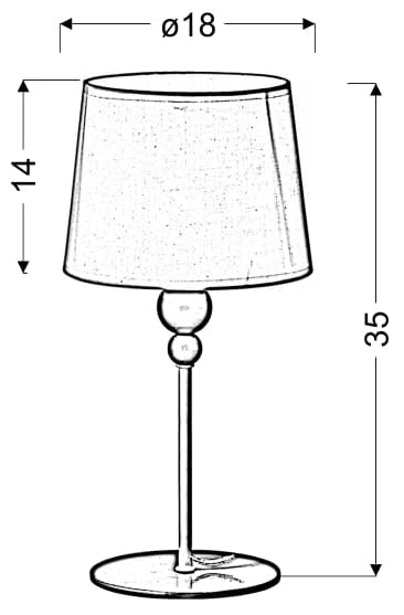 Lampada da tavolo Candellux BEBE 41-38968 rosa E27