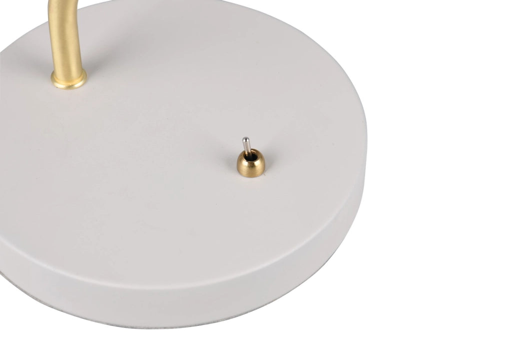 Lampada tavolo grigia ottone E27 10W Trio Traveller