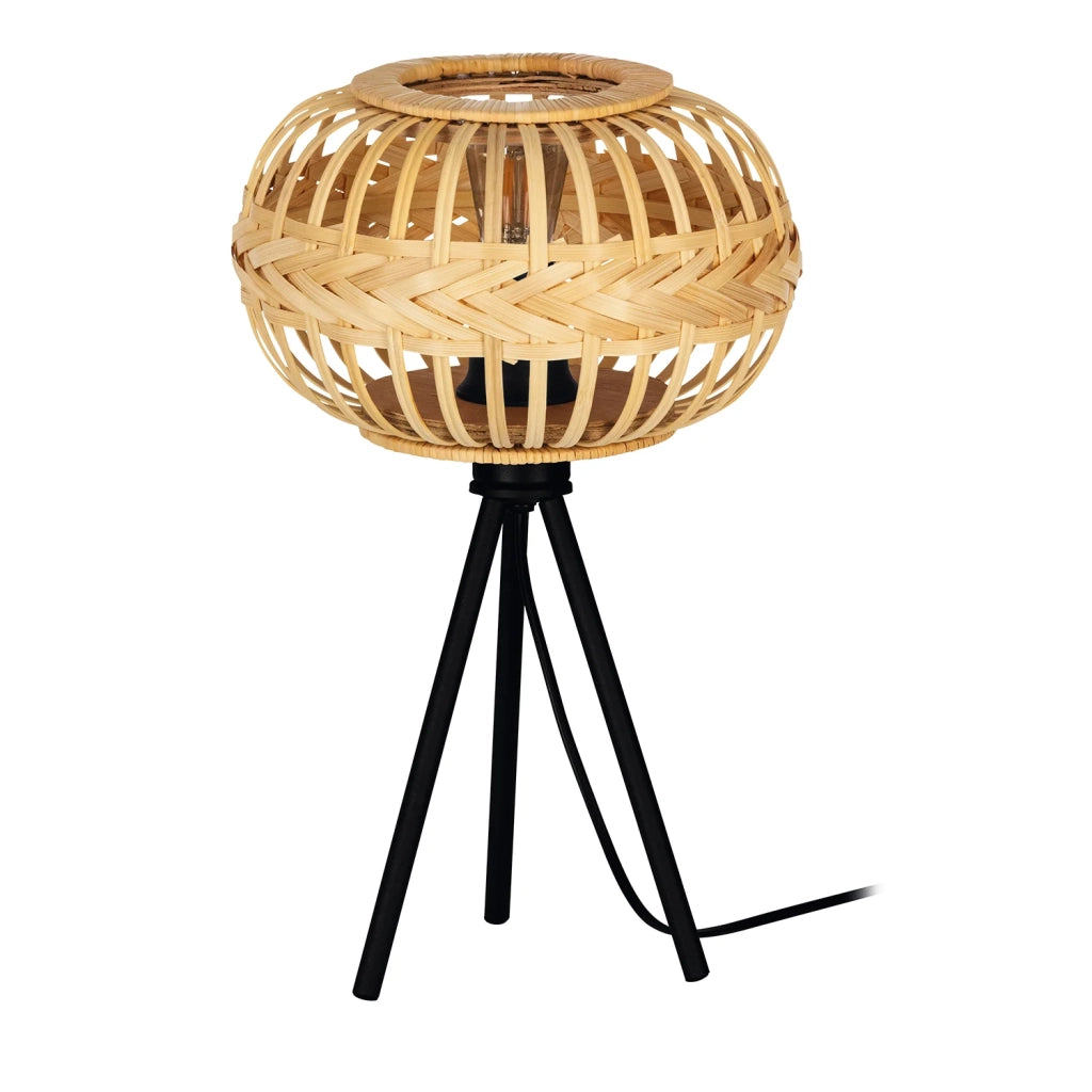 Lampada Da Tavolo Vintage Amsfield 1 Acciaio Nero 1 Luce E27