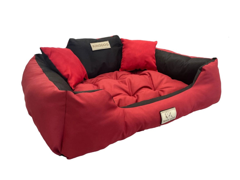 AIO FACTORY 75x65 cm KINGDOG Cuccia per cani impermeabile personalizzabile rossa
