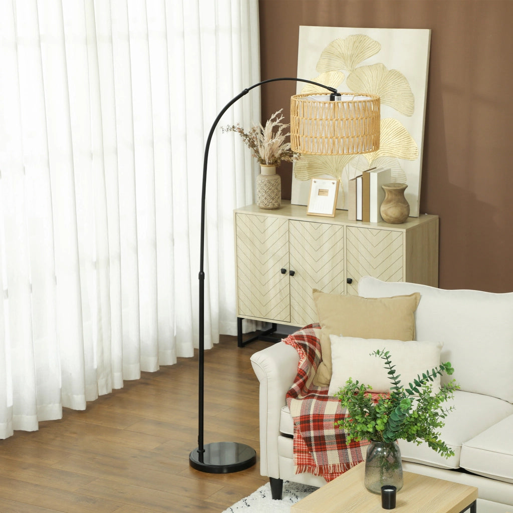 Lampada da terra regolabile in altezza ¨C zephmum ¨C Nero, metallo