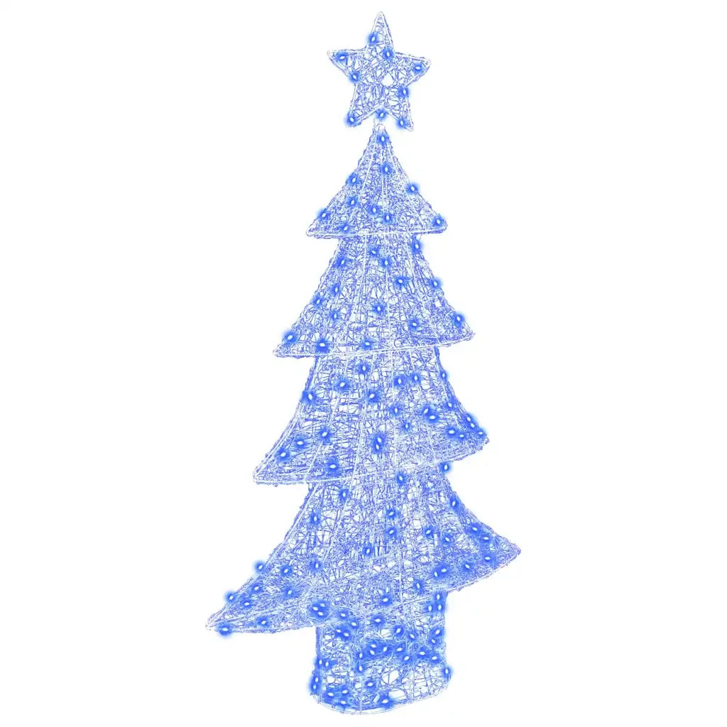 Albero di Natale | Decorazioni natalizie con 160 LED Blu 150 cm Acrilico