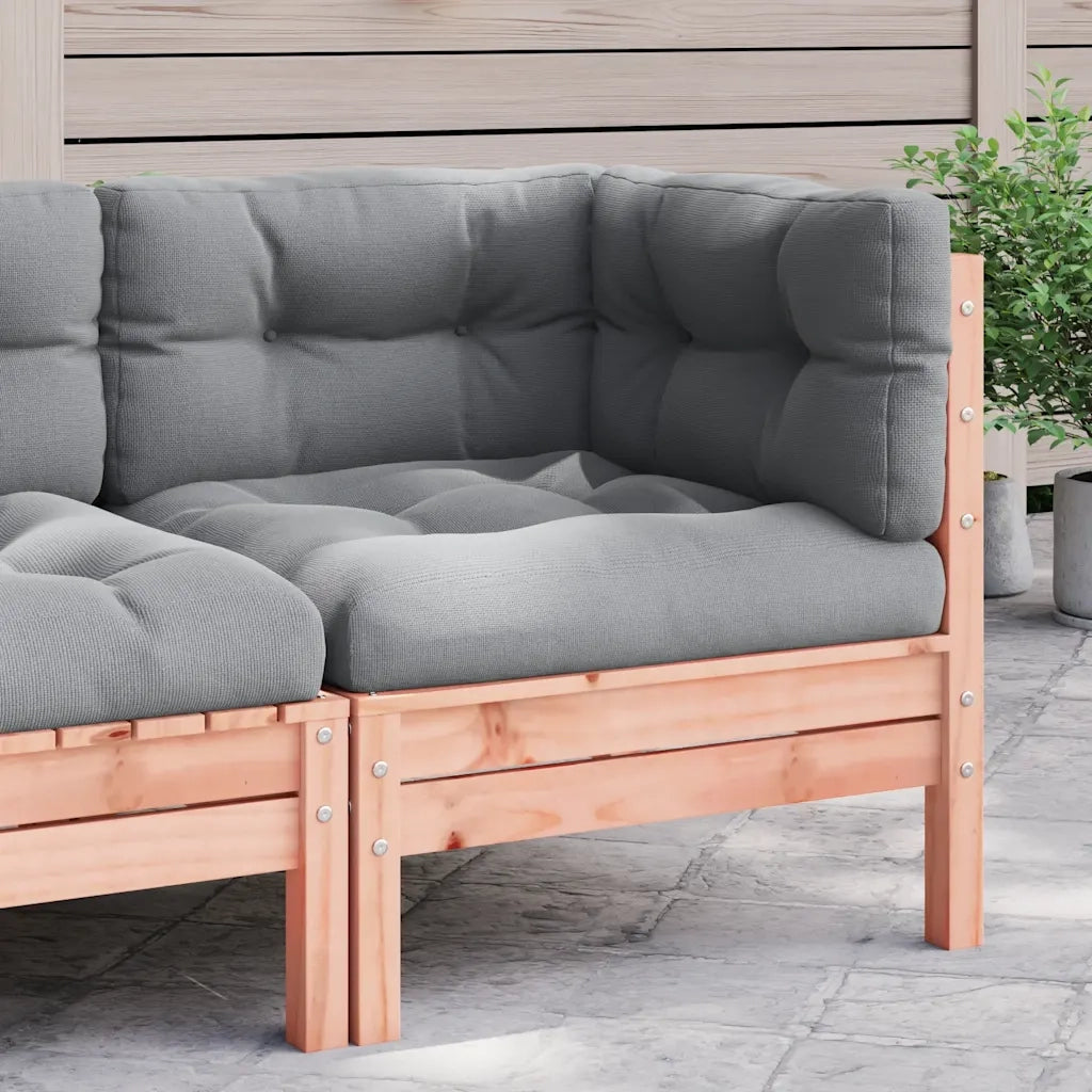 Divano Angolare da Giardino-Sofa da giardino con Cuscini Legno Massello Douglas
