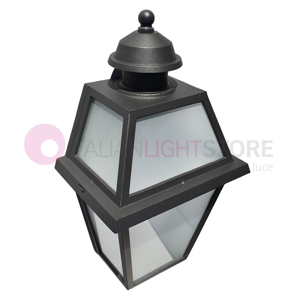 RIVALBA Mezza Lanterna a parete Applique per Esterno Vetri satinati GARDENLIGHT