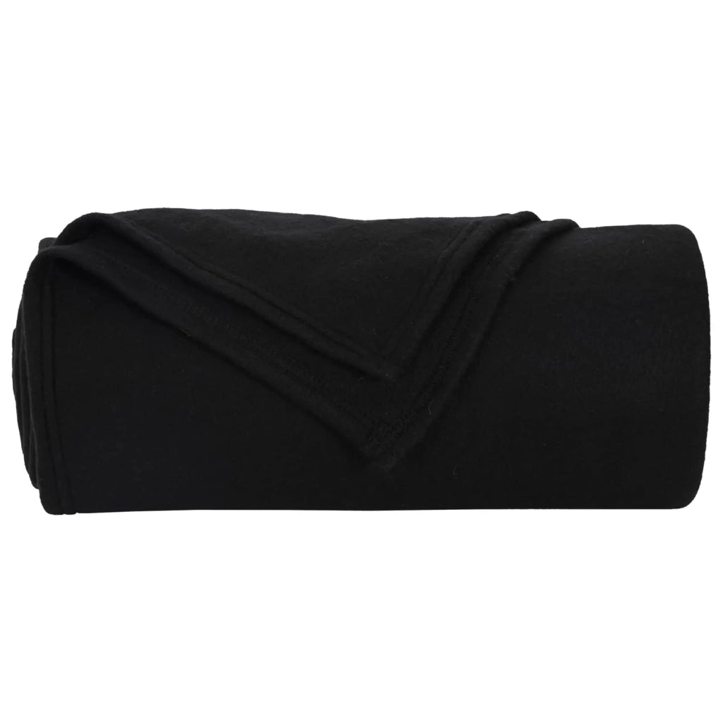 Coperte da Pile 24 pcs Nero 270 x 240 cm Panno