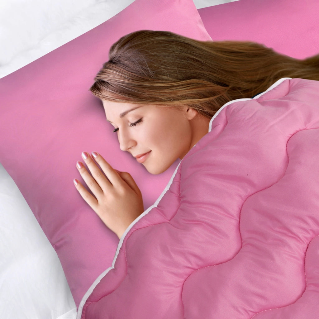 AIO FACTORY Cuscino 70x80 cm Rosa Microfibra Antiallergica