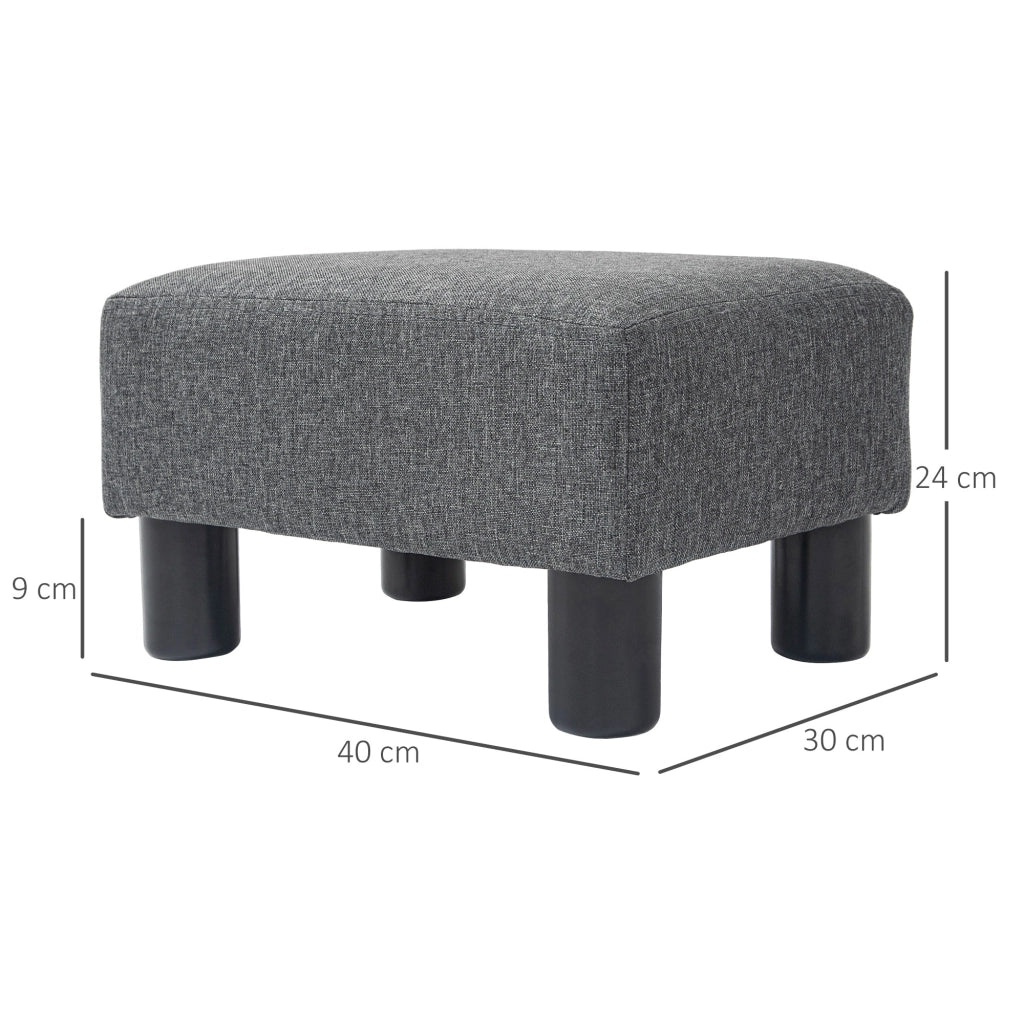 Pouf Grigio ¨C Minimal ¨C Stoffo Tessuto
