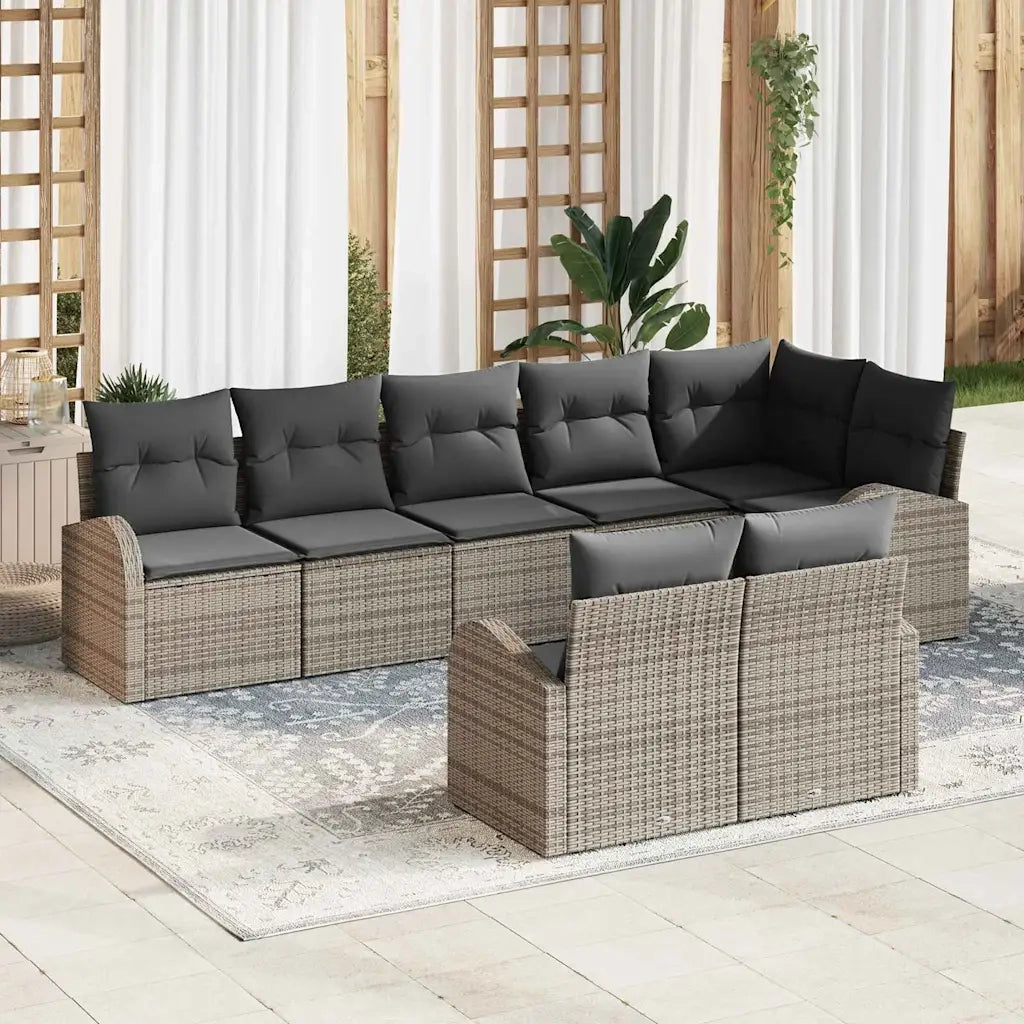 Set Divano da Giardino 8 pcs polyrattan 3346089