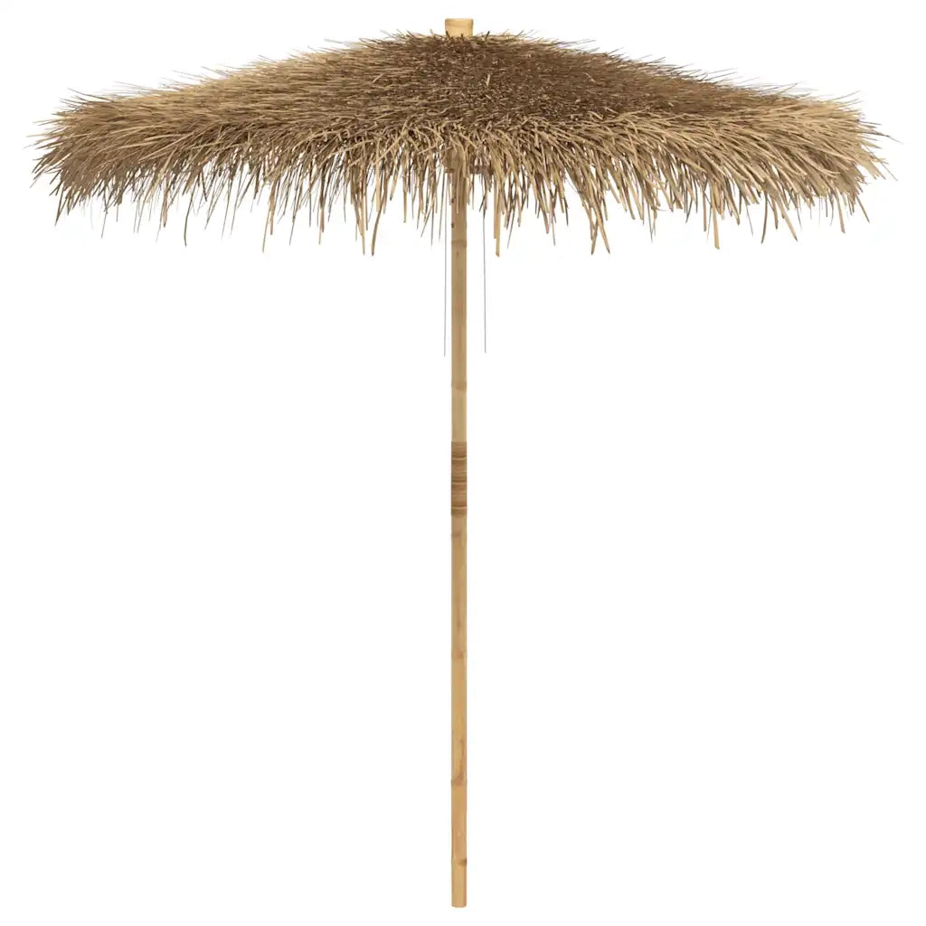 Ombrello Tiki con Baldacchino a Foglia di Banana-Ombrellone da spiaggia 240 cm Bamb¨´