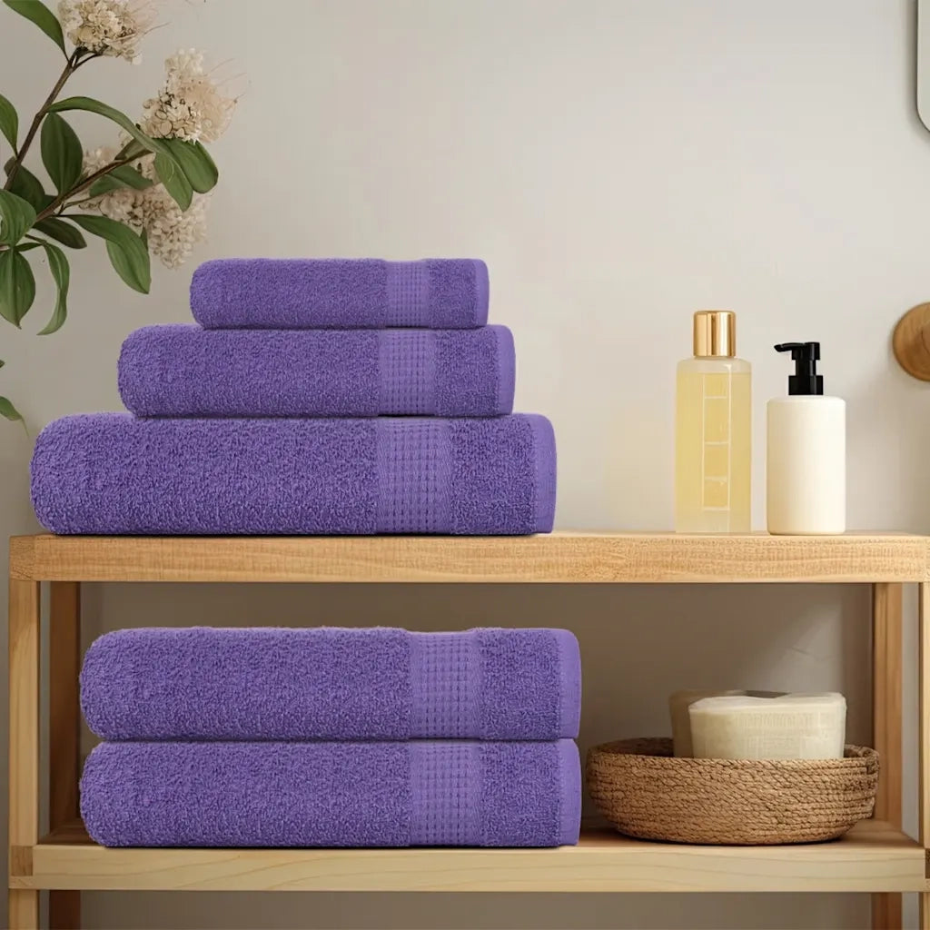 Asciugamani FROGN 4 pz | Teli per bagno Viola 30x30 cm 360 g/m2