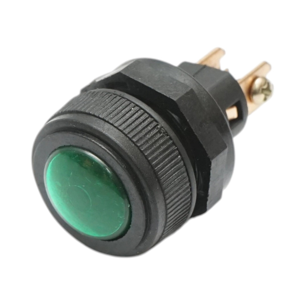 Spia luminosa verde 12V/10A–24V/5A 2 pin universale