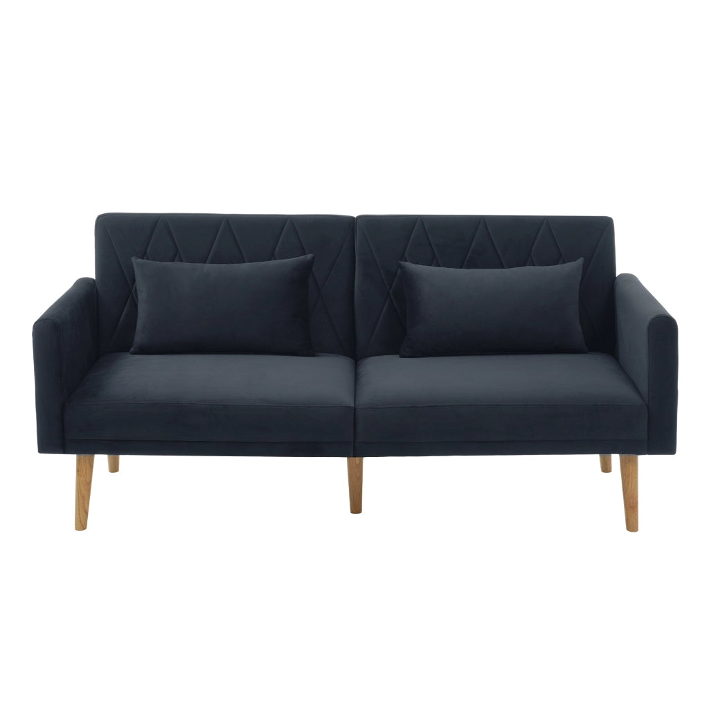 Divano Letto 2 Posti in Velluto ¨C MINIMAL ¨C Grigio