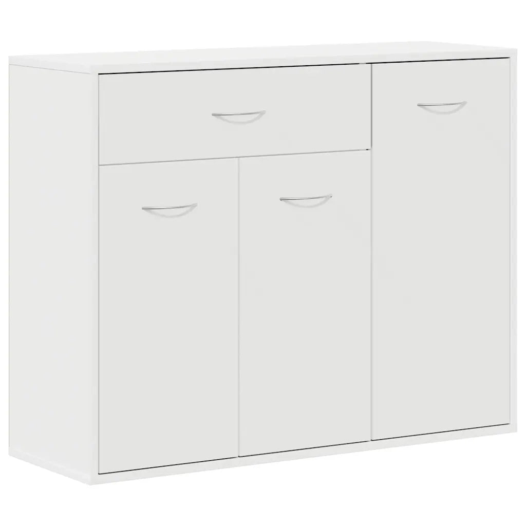 Credenza Bianca 88x30x70 cm in Legno Multistrato