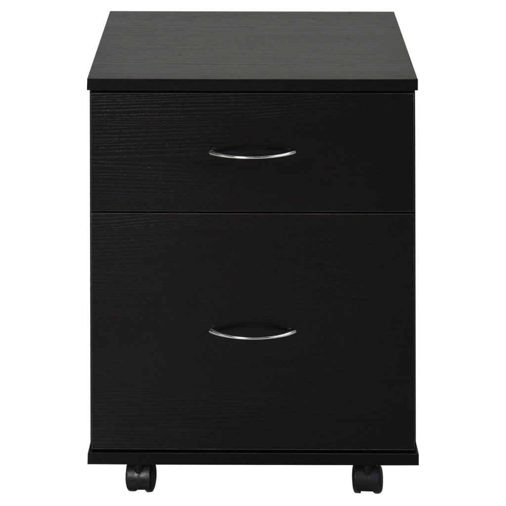 Cassettiera con Ruote ¨C zephmum ¨C Legno Nero 60x40x80