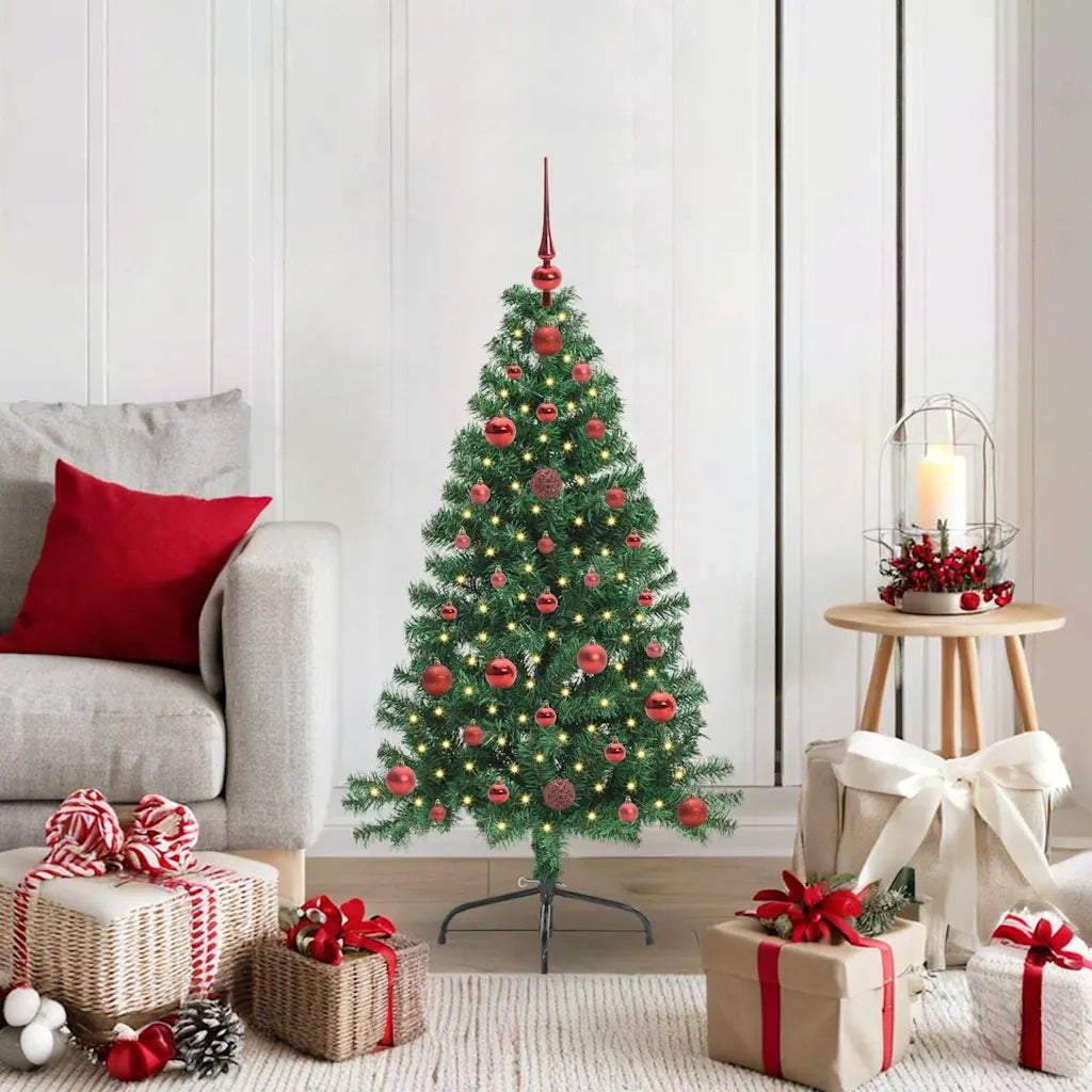 Albero di Natale artificiale con luci integrate Verde 120 cm 3396989
