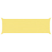 Vela Parasole | Telo Ombra | Vela da ombra solare Giallo e Bianco 6 x 2 m