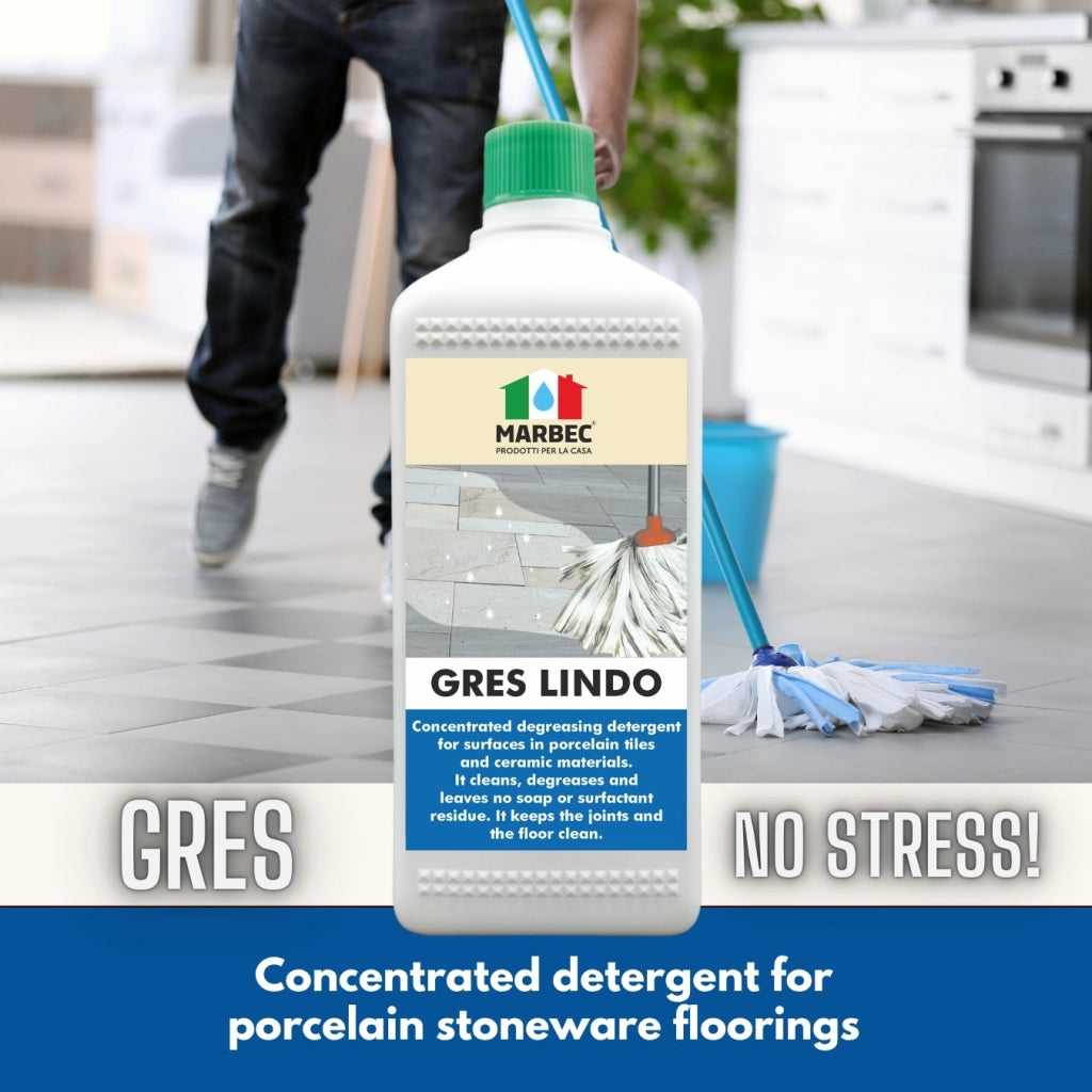 Detergente per gres porcellanato GRES LINDO   5LTx4Pz