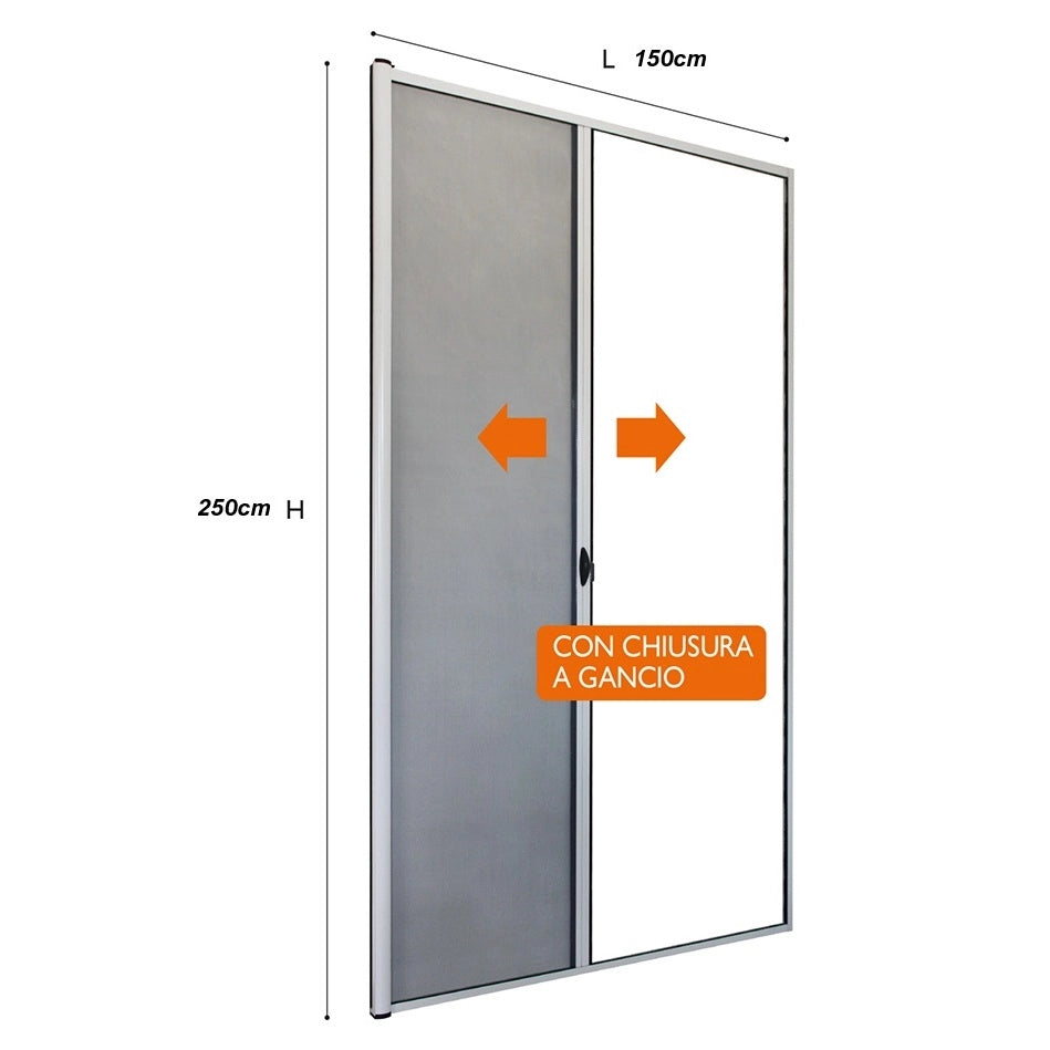 ZANZARIERA A RULLO FLASH 150XH250CM BIANCA