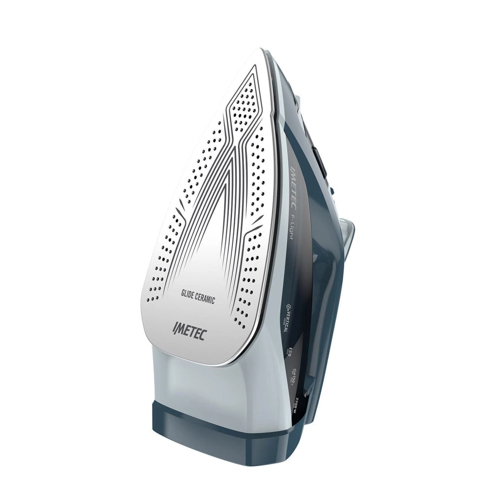 Imetec 9041 F-Light Ferro da Stiro a Vapore Piastra Glide Ceramic 2200 W Colpo Vapore 150 g colore Blu
