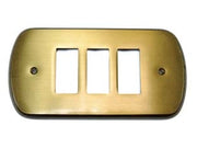 COPRINTERRUTTORI CRISTINA 3 POSTI IN OTTONE BRONZATO- - in ottone bronzato - 2 pezzi