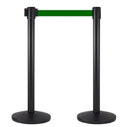 Coppia Colonnine Segnapercorso nere nastro 3 M - VERDE