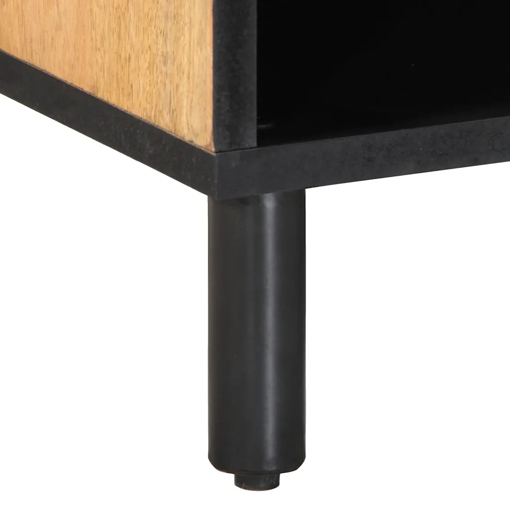 Mobile TV | Armadietto TV | Mobile Porta TV Marrone 80x31,5x46cm in Legno Massello di Mango