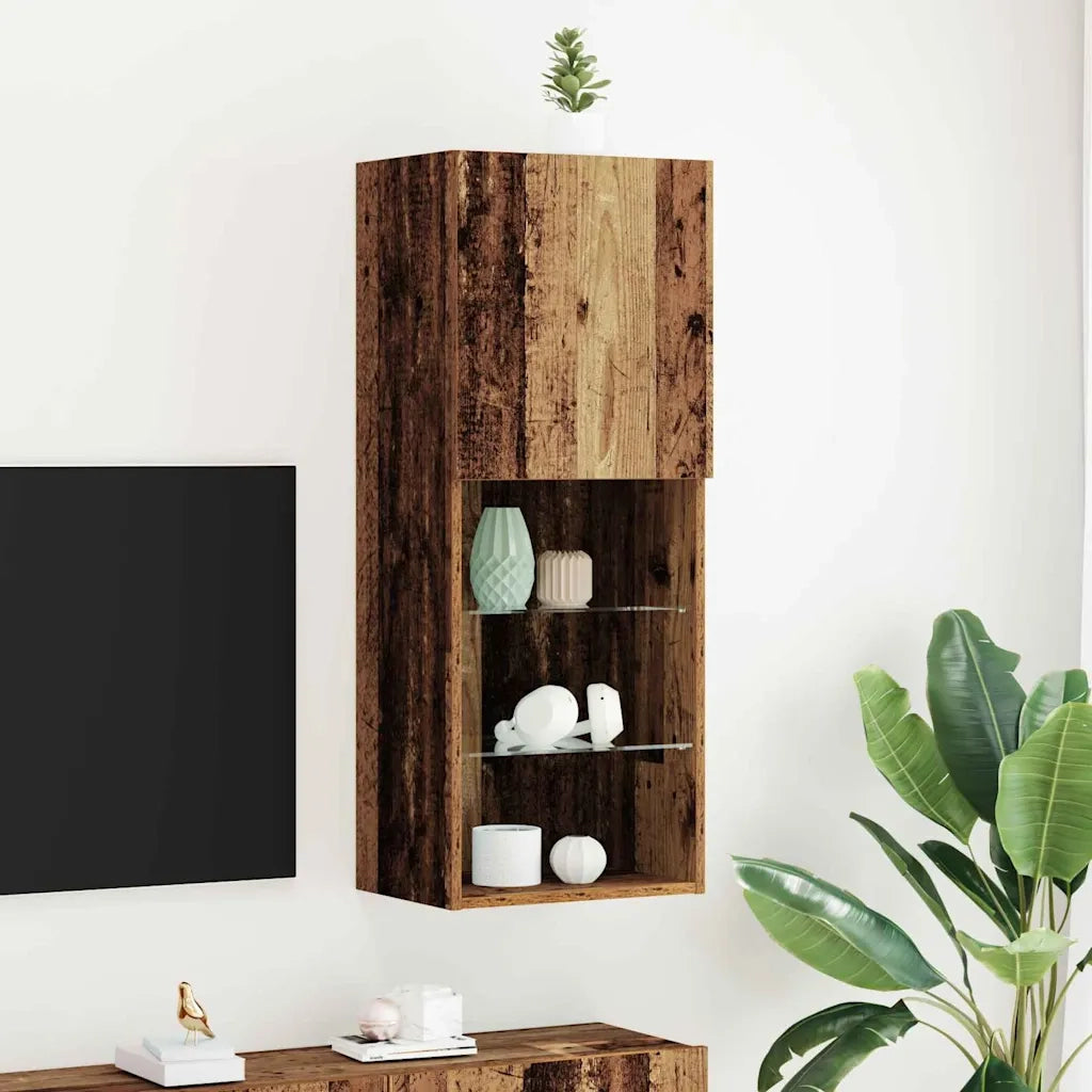 Set mobile TV-Credenza per TV Legno vecchio 40,5 x 30 x 102 cm