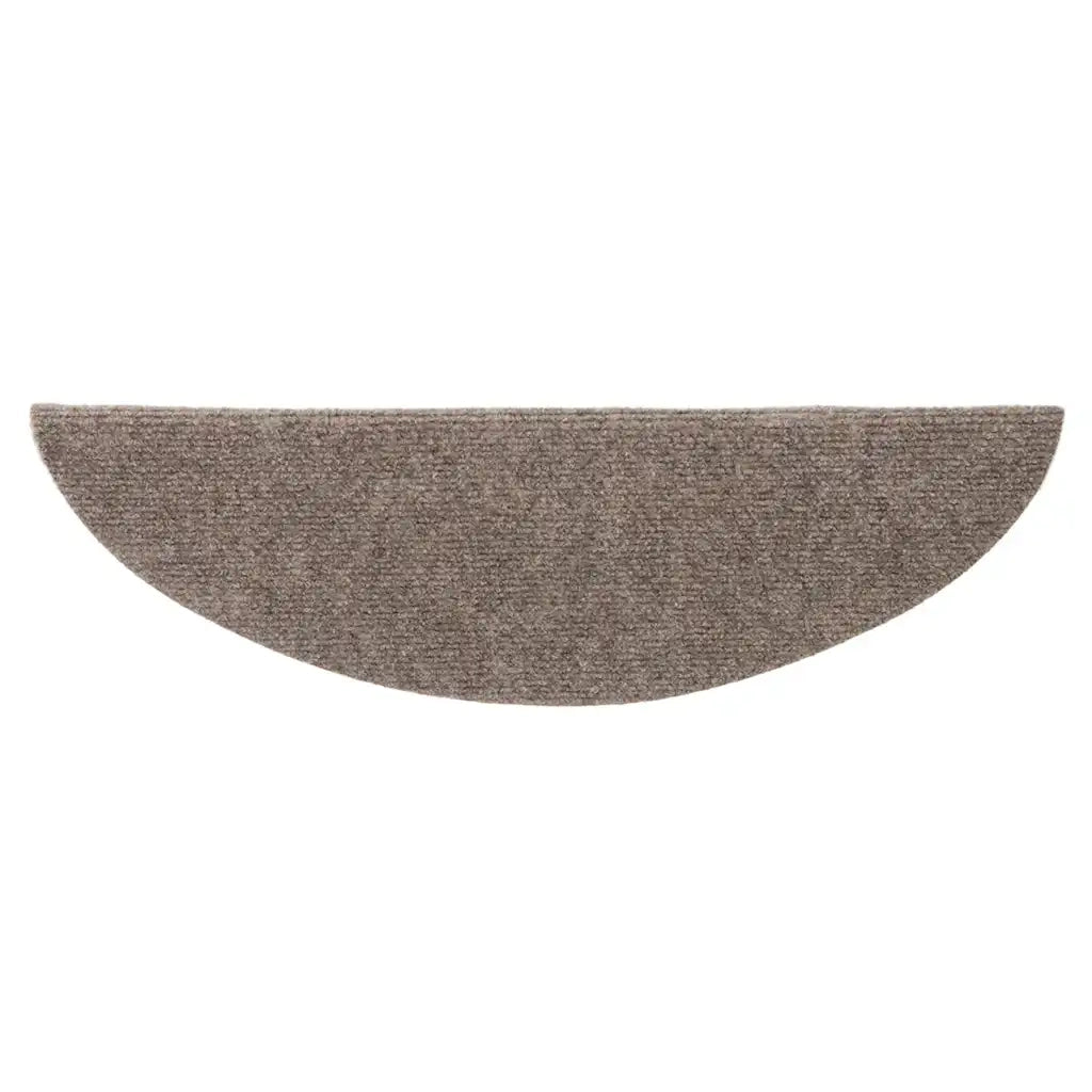 Tappetini per scale autoadesivi 15 pz 65x21x4 cm beige semicircolari grandi 322355