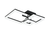 Plafoniera LED moderna nera quadrati CCT 22W Rabalux