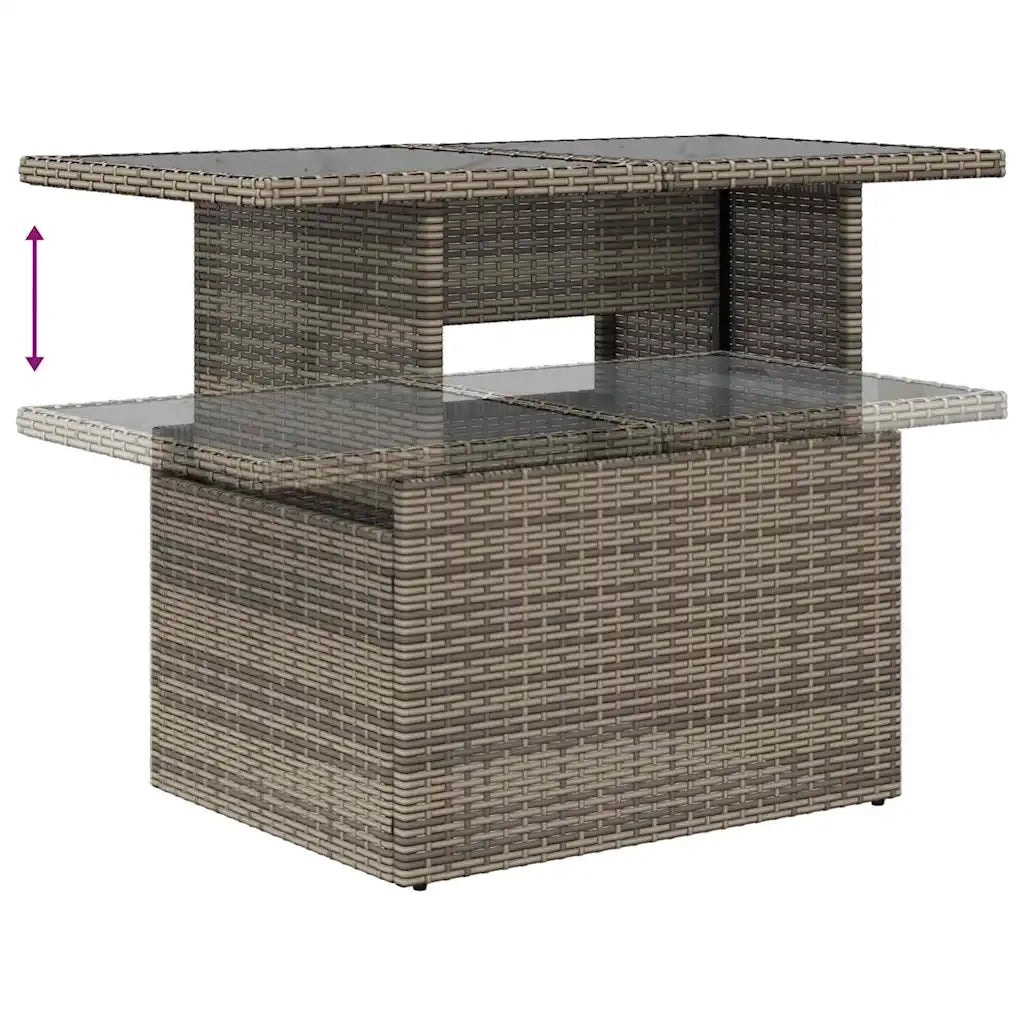 Set Divano da Giardino con cuscino 6 pcs Grigio polyrattan 3348625