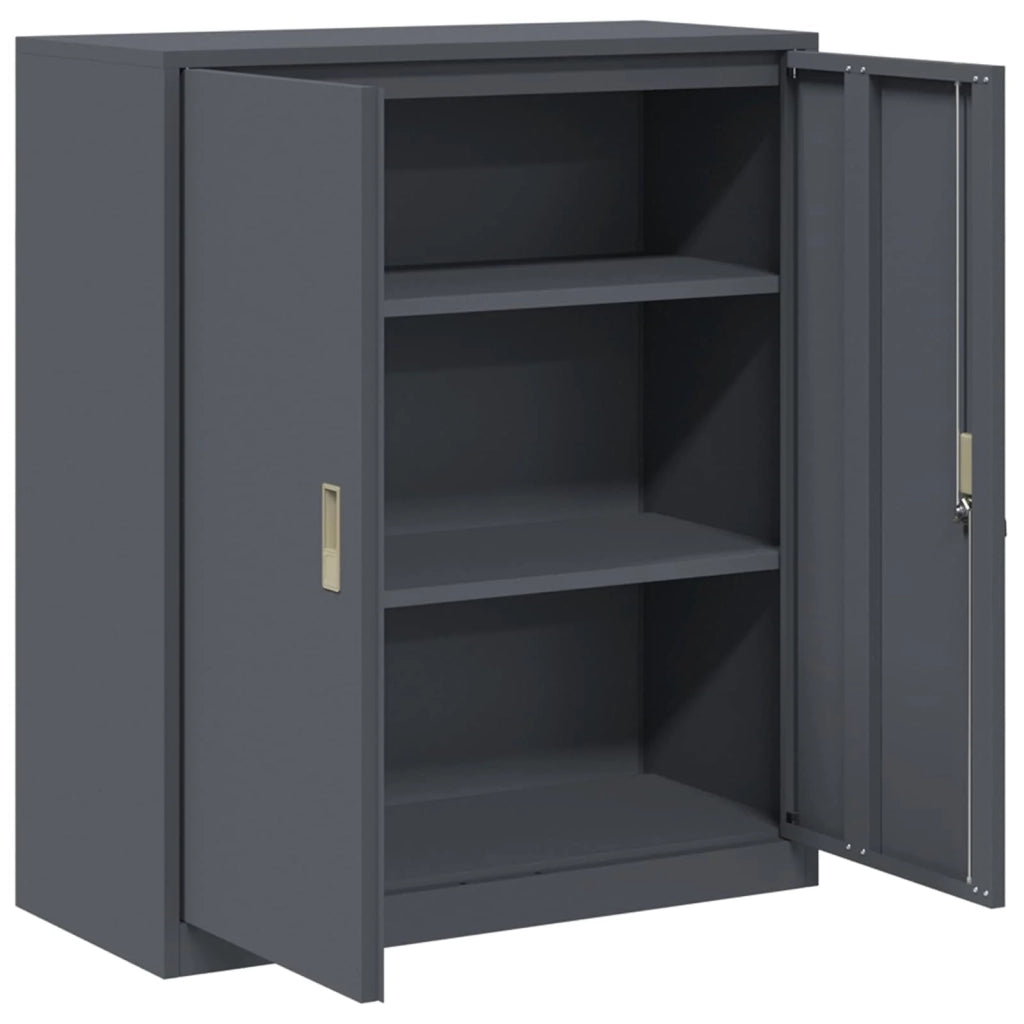 Armadio Antracite 90 x 40 x 105 cm Acciaio